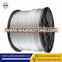 Alibaba Anufacturer Supply High Tension Galvanized / Stainless Steel Wire Rope Price